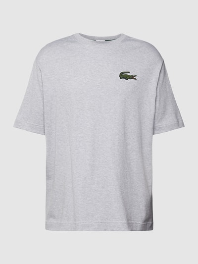 Lacoste T-shirt z bawełny Jasnoszary 2