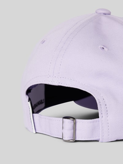 Armedangels Basecap mit Label-Stitching Modell 'YENAAS' Flieder 3