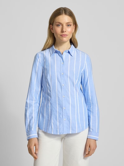 Christian Berg Woman Hemdbluse mit Knopfleiste Royal 4