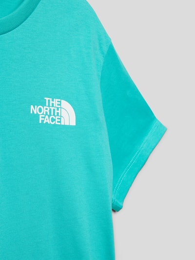 The North Face T-shirt z nadrukiem z logo model ‘SIMPLE DOME’ Jasnoturkusowy 2