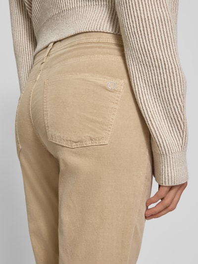 Cambio Cordhose in verkürzter Passform Modell 'PIPER CROPPED' Sand 3