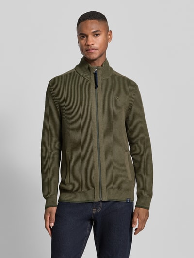 Lerros Kurtka z dzianiny z zamkiem błyskawicznym Oliwkowy 4