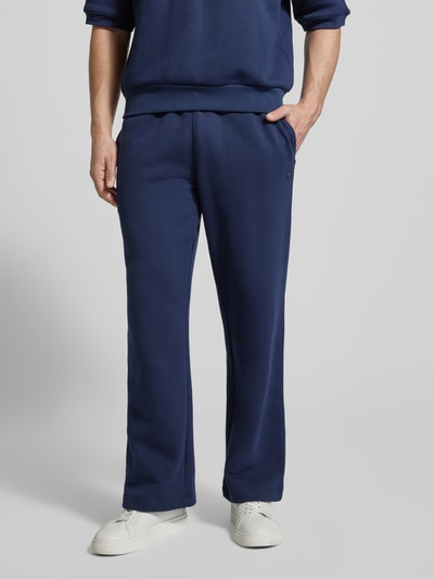 Lacoste Spodnie dresowe krój loose fit z czystej Bawełna Granatowy 4