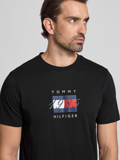 Tommy Hilfiger Regular Fit T-Shirt aus reiner Baumwolle Black 3