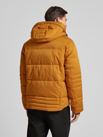 Tom Tailor Regular fit gewatteerd jack met ritszakken Mosterdgeel - 5