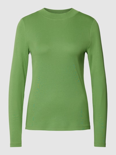 Montego Longsleeve mit geripptem Rundhalsausschnitt Oliv 2
