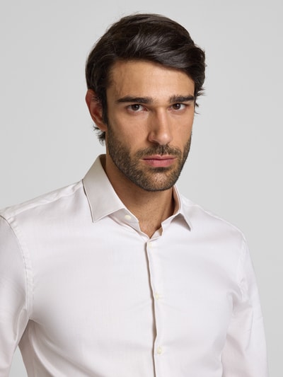 Jake*s Super Slim Fit Business-Hemd mit Kentkragen Taupe 3