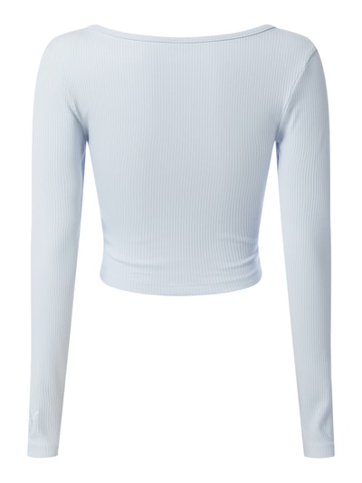 PUMA PERFORMANCE Cropped Shirt mit Rippenstruktur  Hellblau 3