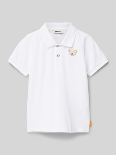 Steiff Regular Fit Poloshirt mit Logo-Badge Weiss 1