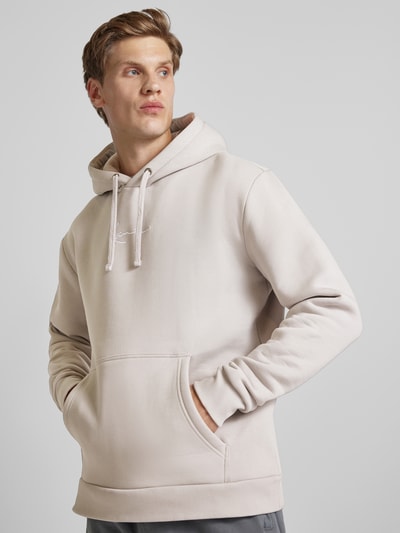 KARL KANI Hoodie met labelstitching Middengrijs - 3