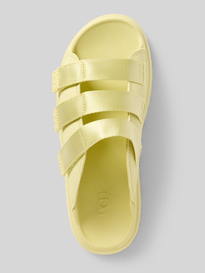 UGG Sandalen met klittenband, model 'GOLDENGLOW' Neongeel gemêleerd - 3