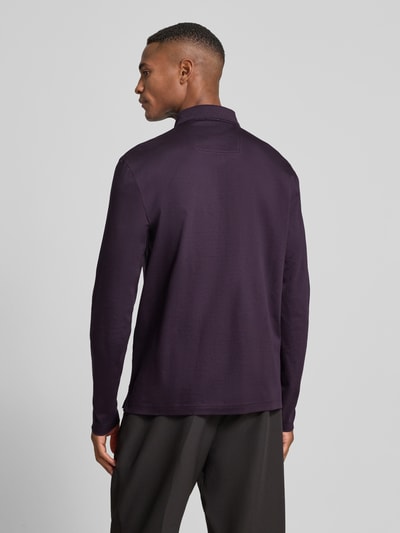 BOSS Green Regular Fit Poloshirt aus reiner Baumwolle Modell 'PIROL' Purple 5