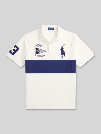 Polo Ralph Lauren Koszulka polo o kroju relaxed fit z czystej bawełny z paskami w kontrastowym kolorze Granatowy 2