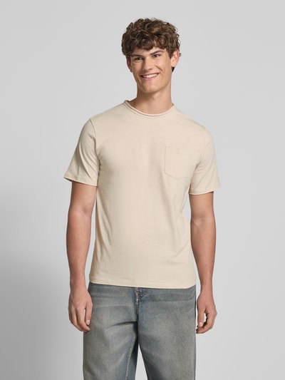 Jack & Jones T-shirt met borstzak, model 'JAKE' Offwhite - 4