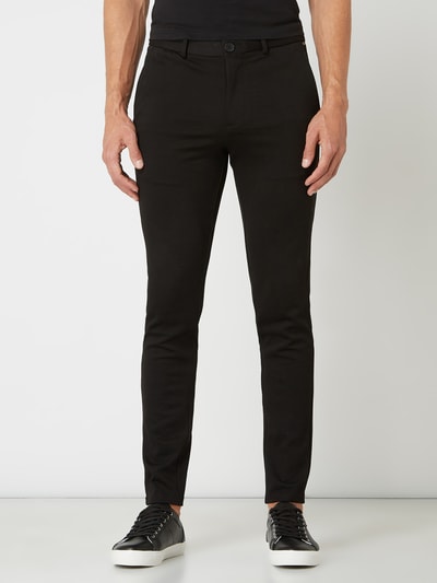 JACK & JONES Slim Fit Chino aus Jersey Modell 'Marco' Black 4