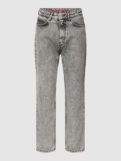 HUGO Straight leg jeans in 5-pocketmodel Antraciet - 2