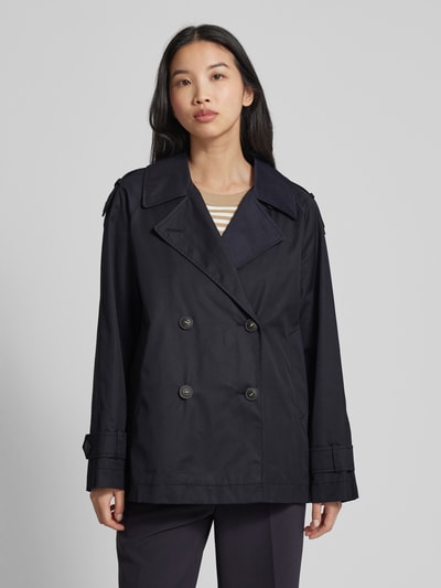 Fuchs Schmitt Trenchcoat met kort model Marineblauw - 4