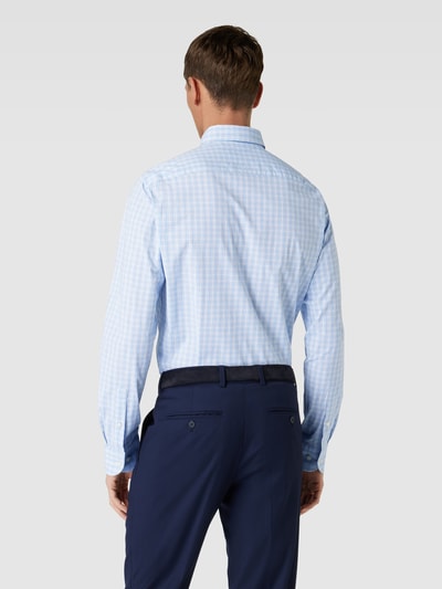 Tommy Hilfiger Tailored Regular Fit Business-Hemd mit Karomuster Bleu 5