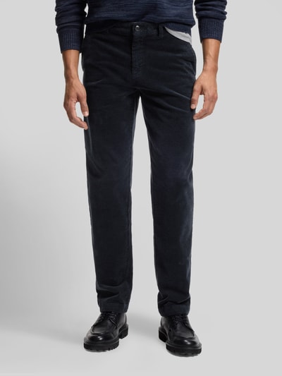 BOSS Orange Tapered Fit Chino aus Baumwoll-Mix Marine 4