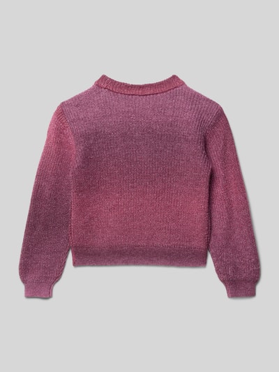 s.Oliver RED LABEL Regular fit gebreide pullover met kleurverloop Fuchsia - 3