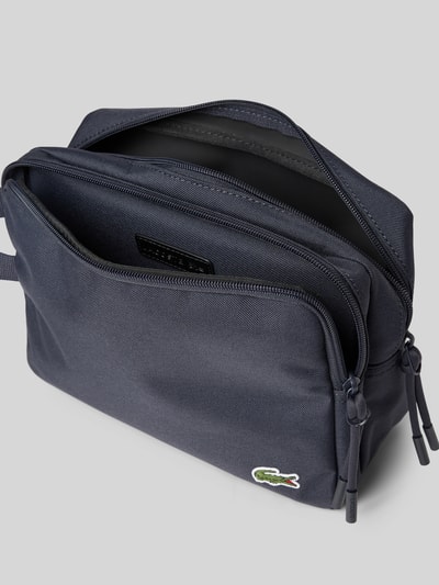 Lacoste Toilettas met 2 ritsvakken Marineblauw - 5