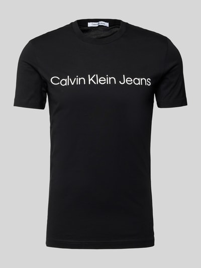 Calvin Klein Jeans T-Shirt mit Rundhalsausschnitt Black 1