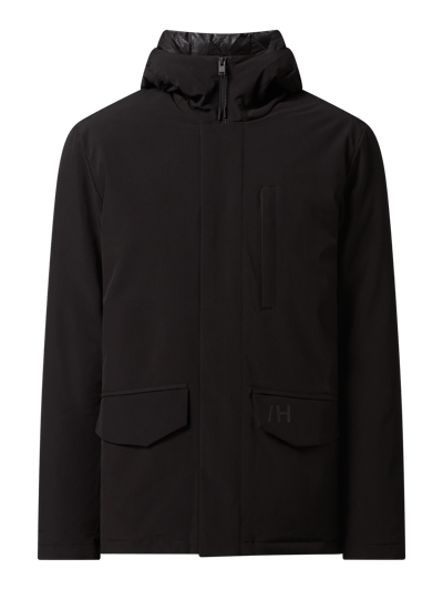 Selected Homme Parka met wattering, model 'Piet' Zwart - 1