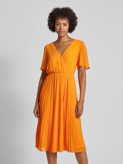 Vila Sukienka midi w kopertowym stylu model ‘JANELLE’ Pomarańczowy 4
