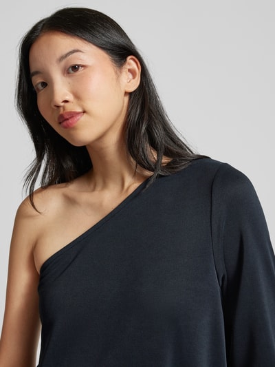 mbyM Longsleeve mit One-Shoulder-Träger Modell 'June' Black 3