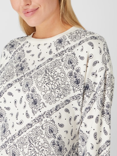 Tom Tailor Denim Sweatshirt mit Paisley-Muster  Offwhite 3