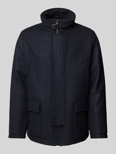 Emporio Armani Wolljacke mit Stehkragen Marine 1