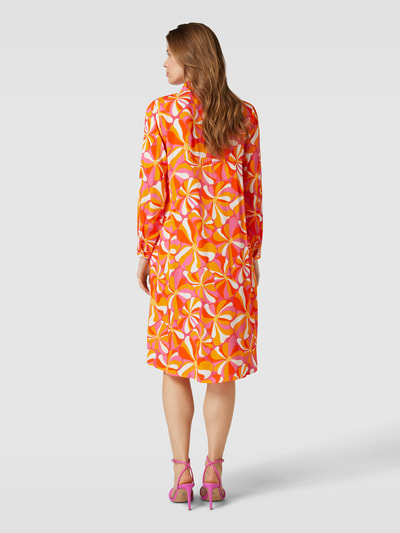 Frieda & Freddies Midikleid mit Allover-Print Orange 5