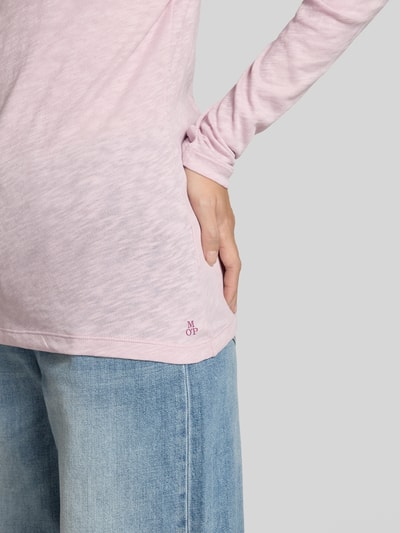 Marc O'Polo Regular Fit Langarmshirt aus reiner Baumwolle Lavender 3