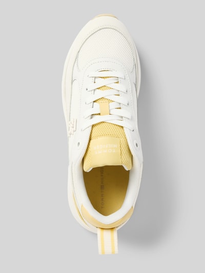 Tommy Hilfiger Lage sneakers van glad leer Ecru - 3