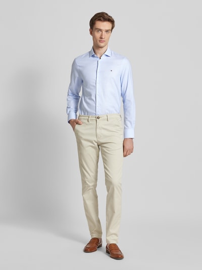 Tommy Hilfiger Tailored Zakelijk overhemd met kentkraag, model 'Parker' Blauw - 1