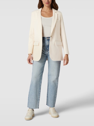 OBJECT Blazer met knoopsluiting, model 'Sigrid' Zand - 1