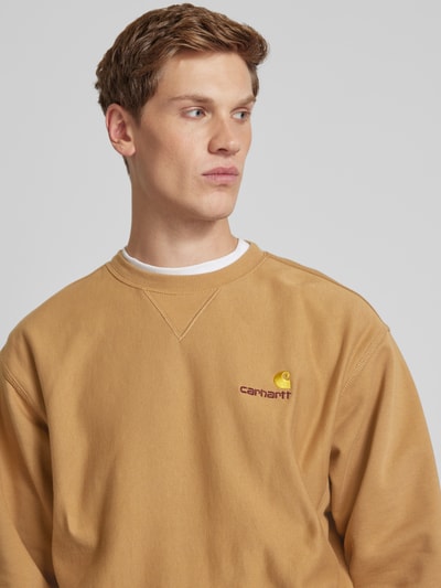 Carhartt Work In Progress Sweatshirt mit gerippten Abschlüssen Beige 3