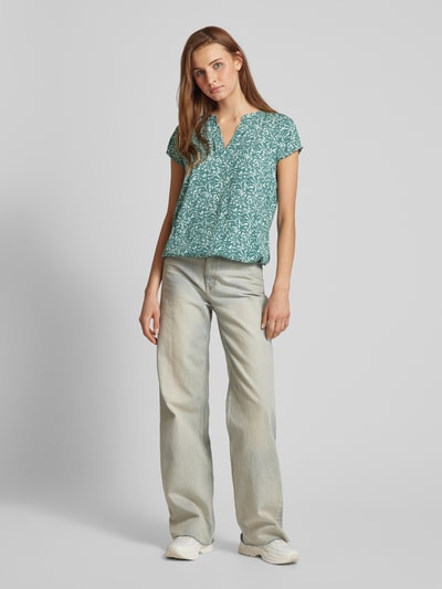 Tom Tailor Blouse met tuniekkraag Groen - 1