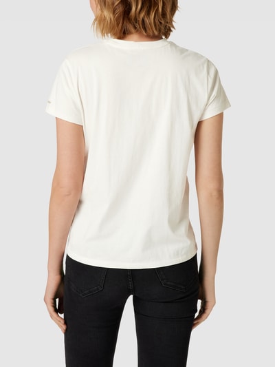 Polo Ralph Lauren T-Shirt mit Label-Stitching Offwhite 5