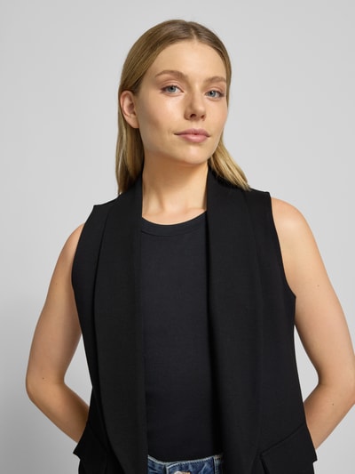 ZABAIONE Weste aus Viskose-Mix mit Pattentaschen Modell 'Am44br' Black 3