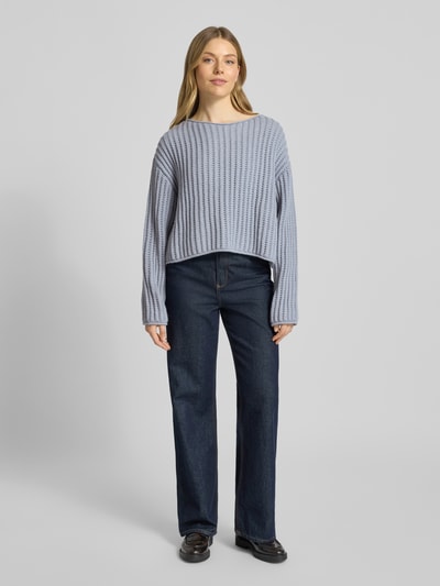 Drykorn Gebreide pullover met ronde hals, model 'IMENY' Lichtblauw - 1