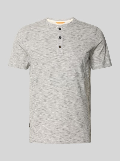 camel active T-shirt met borstzak, model 'Henley' Offwhite - 2