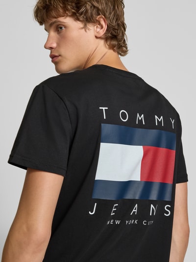 Tommy Jeans Regular fit T-shirt van puur katoen Zwart - 3