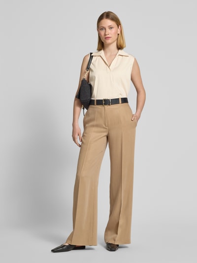 OPUS PANTS Regular Fit Blusentop mit V-Ausschnitt Modell 'Frisa' Kitt 1