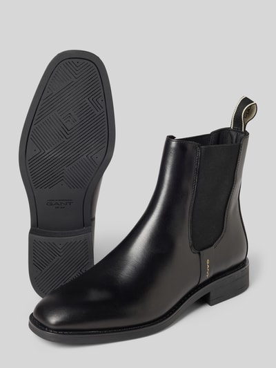 GANT Chelsea Boots aus Leder mit Label-Detail Modell 'Fayy' Black 4