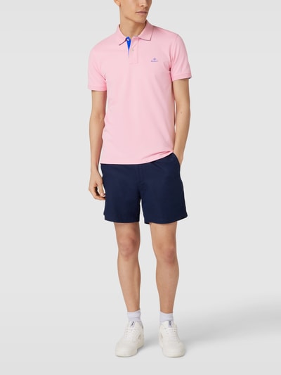 Gant Poloshirt mit Kontraststreifen Modell 'CONTRAST COLLAR' Rosa 1