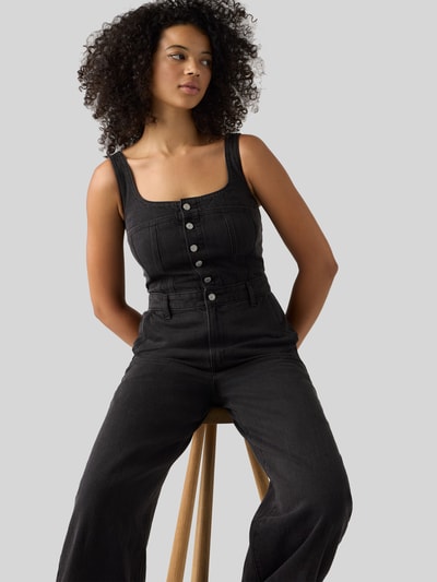 Levi's® Regular fit jumpsuit van puur katoen model 'AUDRA SEAMED JUMPSUIT' Zwart - 3