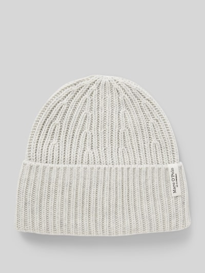 Marc O'Polo Beanie aus hochwertigem Schurwoll-Kaschmir-Mix mit geripptem Umschlag Offwhite 1