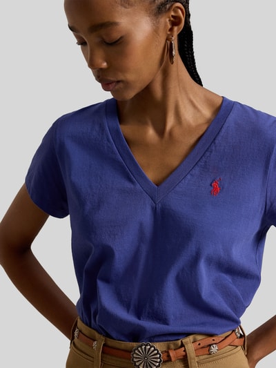 Polo Ralph Lauren Regular Fit T-Shirt aus reiner Baumwolle Blau 3
