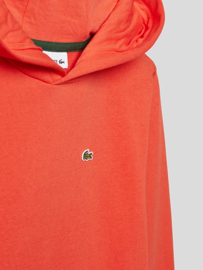 Lacoste Bluza z kapturem i naszywką z logo Czerwony 2